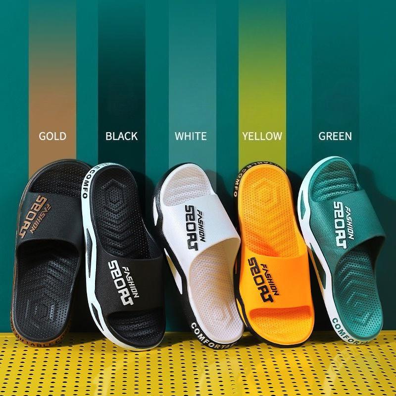 Summer Men's Slippers Casual Men Sandals Outdoor Lightweight Beach Shoes Anti-slip Thick Sole Breathable Fashion Bathroom Shoes