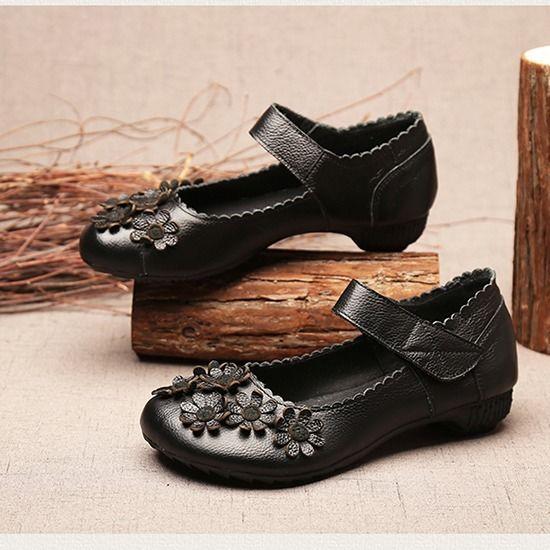 1930 винтажные туфли Мэри Джейн с цветочным принтом, удобные туфли на плоской подошве с ремешками, женские мокасины для пожилых женщин, мокасины для вождения для мам, женские сандалии