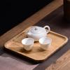 Bamboo Tray Wood Saucer Flower Pot Tray Cup Pad Coaster Plate For Kitchen Decorative Plate Creative Coaster Coffee Cup Mat