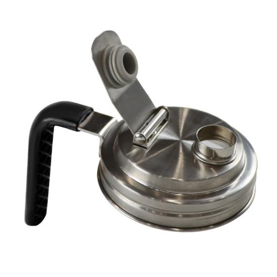 Mason Jar Pour Spout Lid with Handle Wide Mouth Flip Cap for Mason Jars Leak Proof Seal Cover for Drinking Food Storage