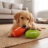 Rubber Squeaky Rugby Ball Oval Rugby Shape Pet Training Toy Dog Chew Toy  Dog Training Game