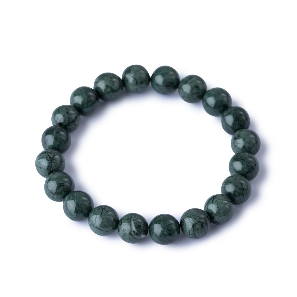 17cm Itoigawa Natural Jadeite Dark Japanese National Jomon Power Stone Jadeite Workshop Special Paulownia Wood Quality Guarantee ABR0879 (10mm beads,