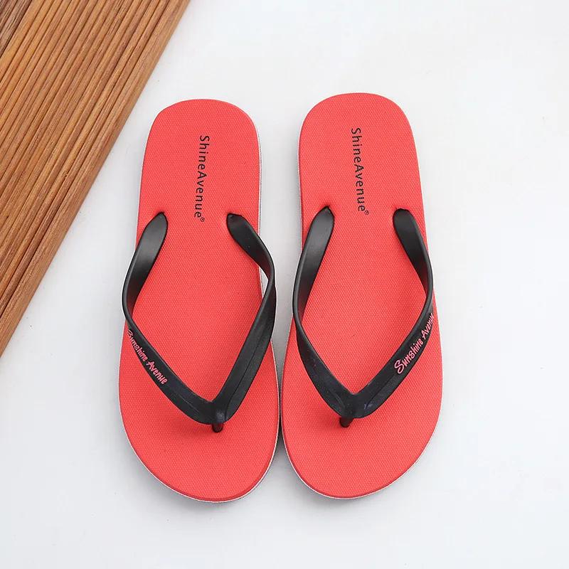 Мода Летняя Мода Противоскользящие Мужские Шлепанцы Уличные Мягкая Подошва Пляжные Тапочки Мужская Обувь