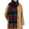 Commuter Scarf Atmosphere Retro Plaid Clip Pattern Scarf Warm and Cold and Windproof Scarf Long Scarf