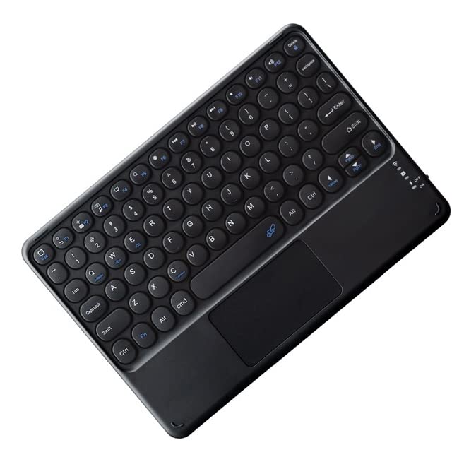 Fire HD 10 2023 Keyboard Case with Touchpad Cute Round Keys Fire HD 10 2023 13th Generation Inch Tablet Cover with Keyboard Trackpad Mouse 10.1