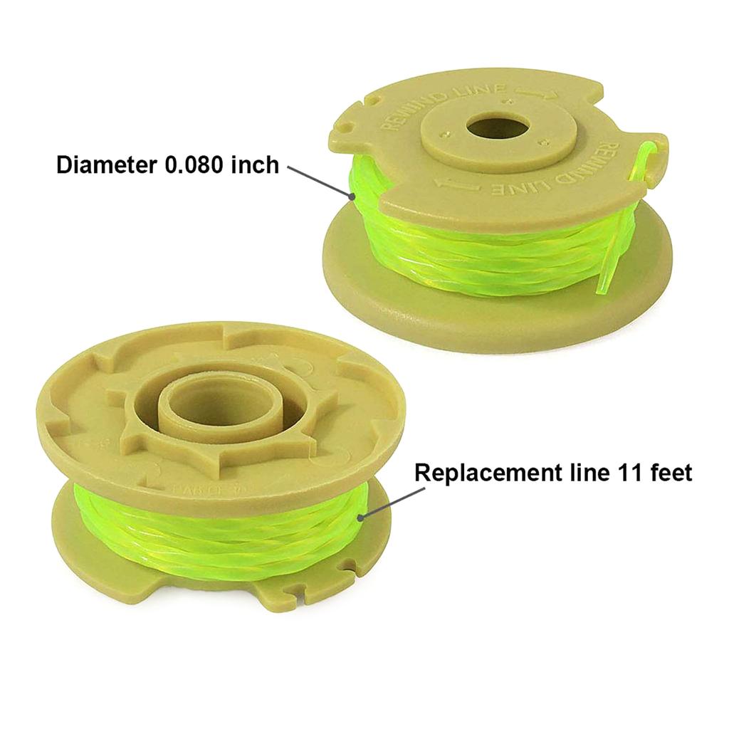 Комплект из 6 струн для триммера, сменная катушка с автоматической подачей лески для беспроводного триммера Weed-Eater AC80RL3 18 В 24 В 40 В