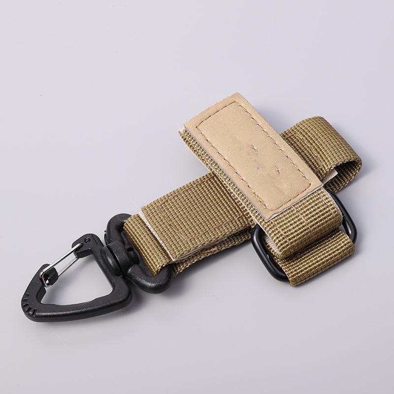 Gloves Holder Tactical Durable Multi-purpose Molle Webbing Keychain Belt Keeper for Outdoor Camping EDC Secure Attachment