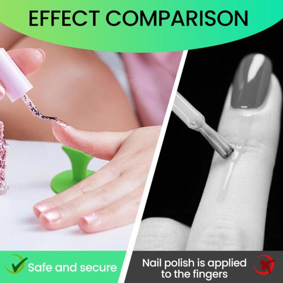 Nail Art Finger Holder Plastic Manicure Stand with Wide Base Stable Finger Support for Gel Acrylic Nail Application