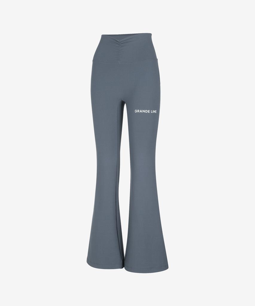 GRANDE LINE El-Touch Shirred Bootcut Pants