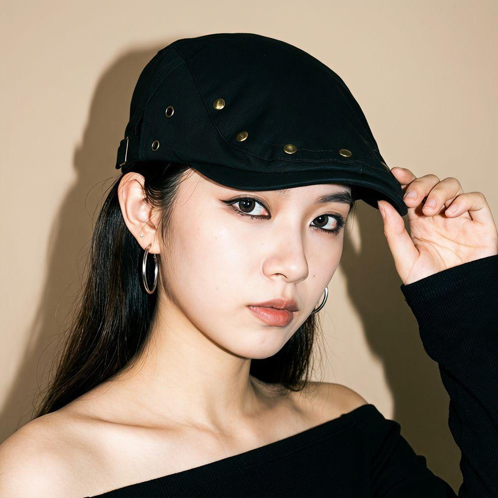 Cotton Rivet Beret Harajuku Retro Painter Hat Casual Forward Cap Streetwear
