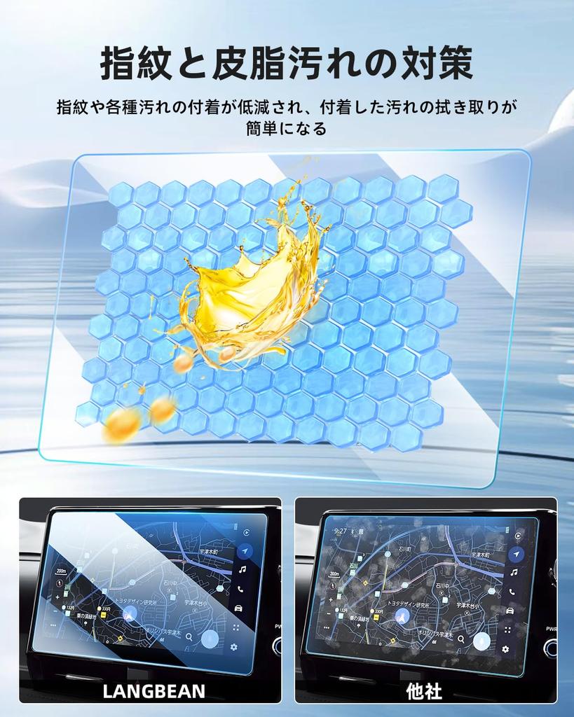 LANGBEAN Toyota Noah Voxy 90 Серия Пленка для монитора заднего сиденья Новая Закаленное стекло Твердость 9H Устойчивая к отпечаткам пальцев Ударопрочная Noah 90 Серия