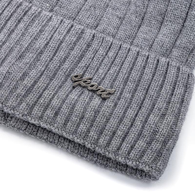 Новая зимняя шапка унисекс с добавлением флиса, теплая шапка, прямой дизайн, мягкая шапка-бини для мужчин и женщин, утепленная шапка для лыжного спорта, вязаная шапка