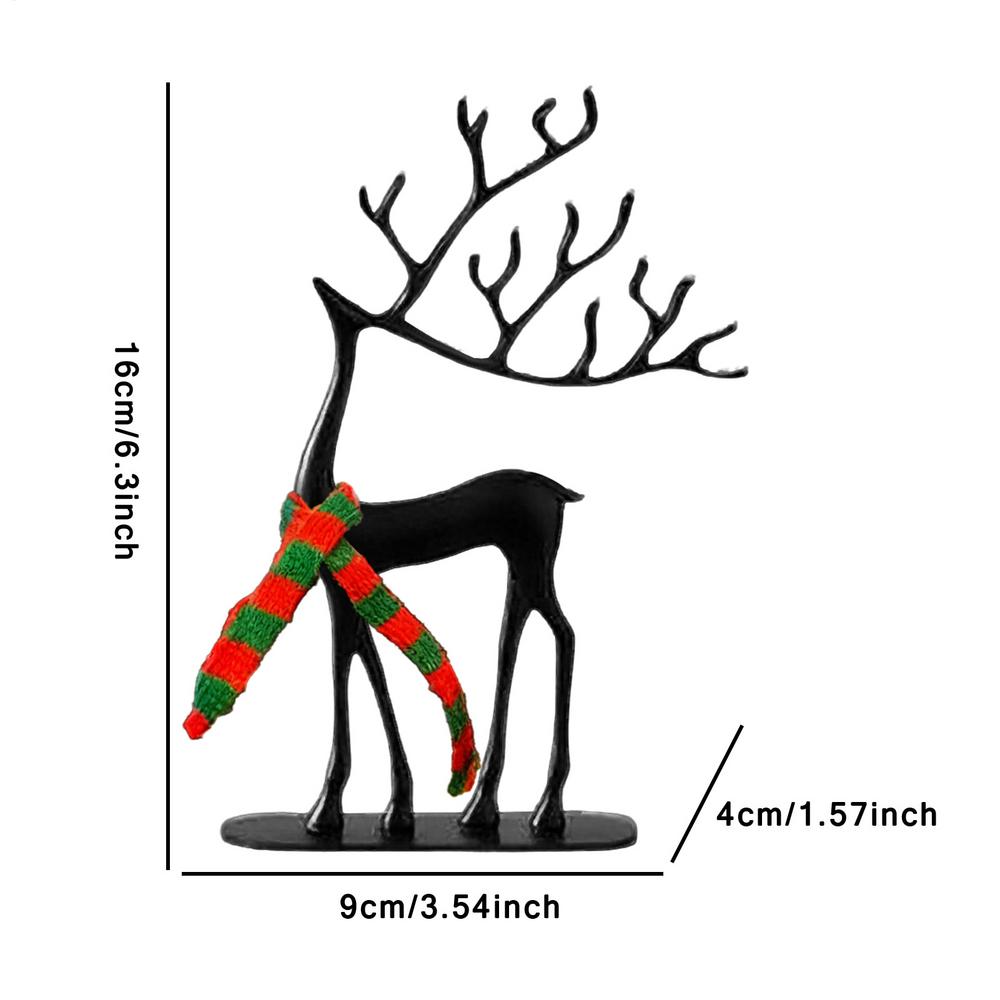 НОВЫЙ Рождественский Олень Современный Праздничный Реалистичный Статуэтка Рождественские Фигурки Оленей Домашний Декор Для Внутреннего Использования Спальня Гостиная Стол