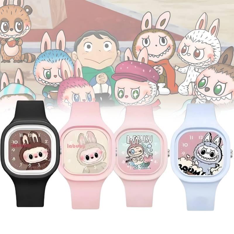 Модные детские часы с мультяшным дизайном Bubble Mart, высококачественный мягкий силиконовый ремешок-желе
