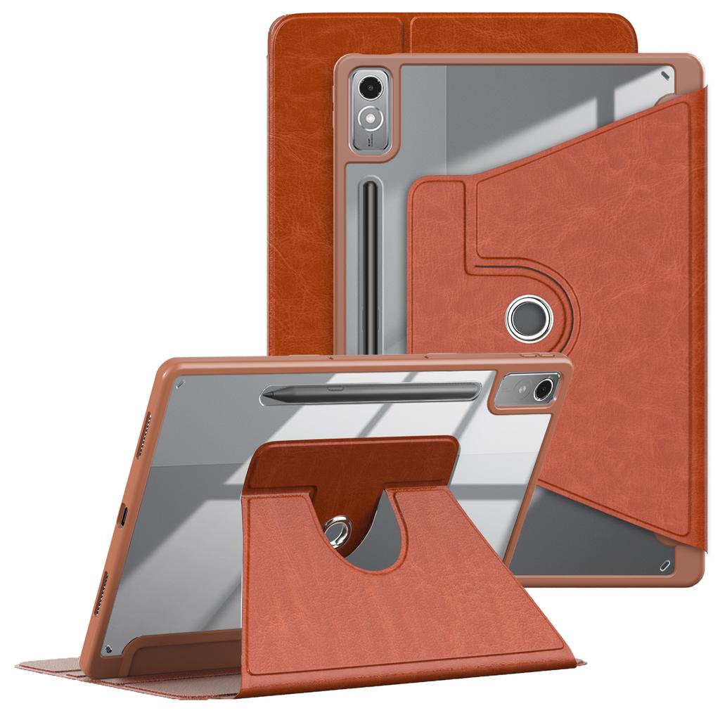 Для Lenovo Tab P12 TB371FC Чехол Кожа+Акрил+ТПУ Подставка Чехол для планшета с функцией автоматического пробуждения/засыпания