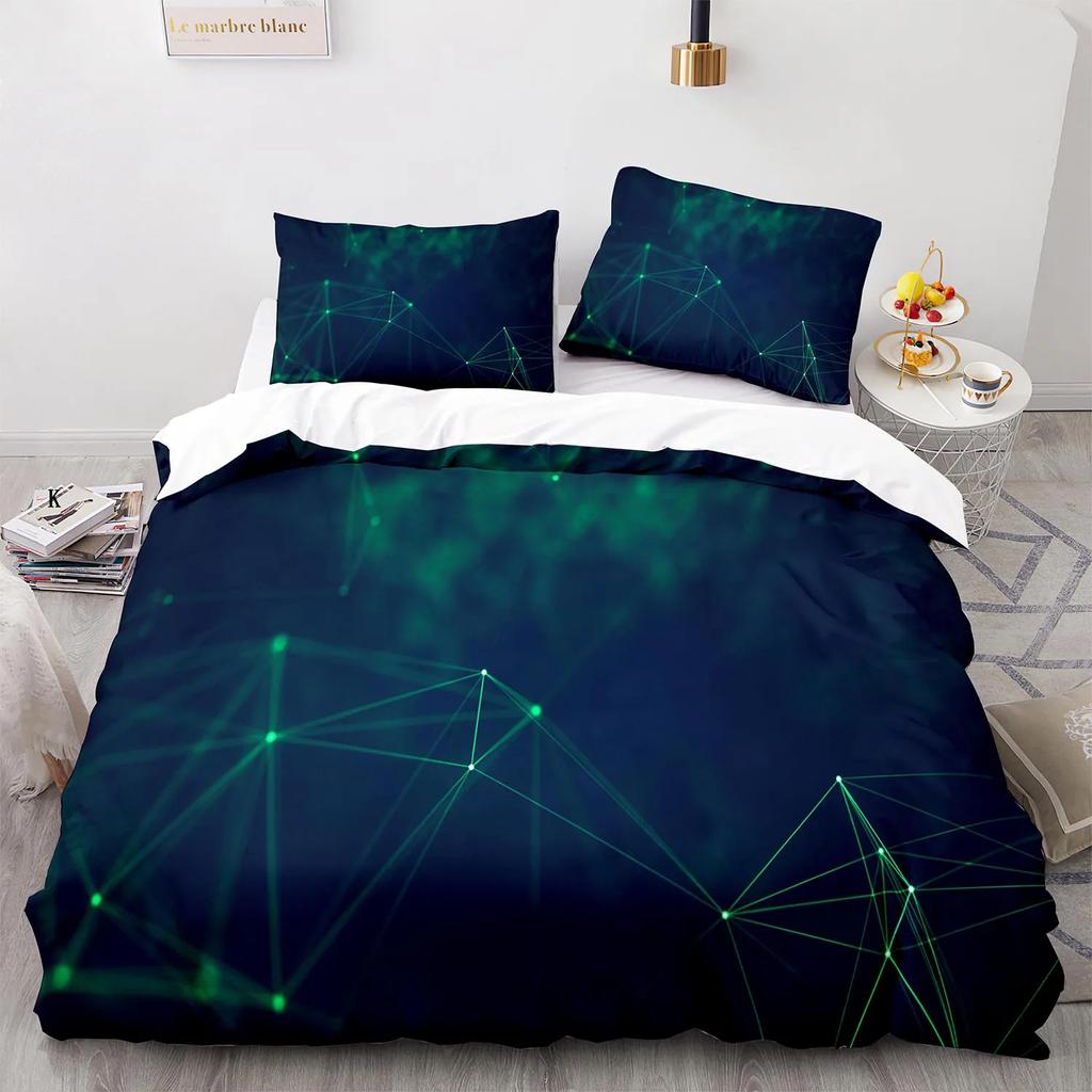 Geometry Line Duvet Cover Colorful Pattern for Children Teens Boys Adult Abstract Art Quilt Cover for Bedroom Decorations Queen
