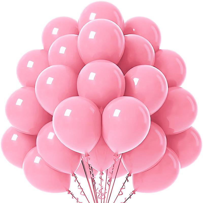 Solid Color 10-Inch Matte Latex Balloon Set for Children's Birthday Decoration