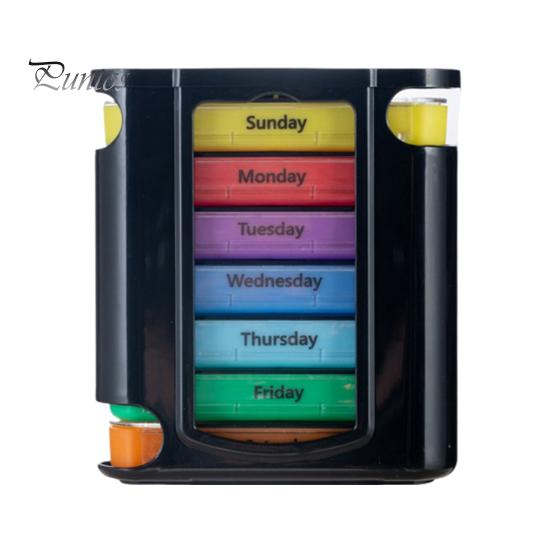 Коробка для хранения лекарств с несколькими отделениями, не содержит BPA, водонепроницаемая, влагостойкая, еженедельный органайзер для таблеток