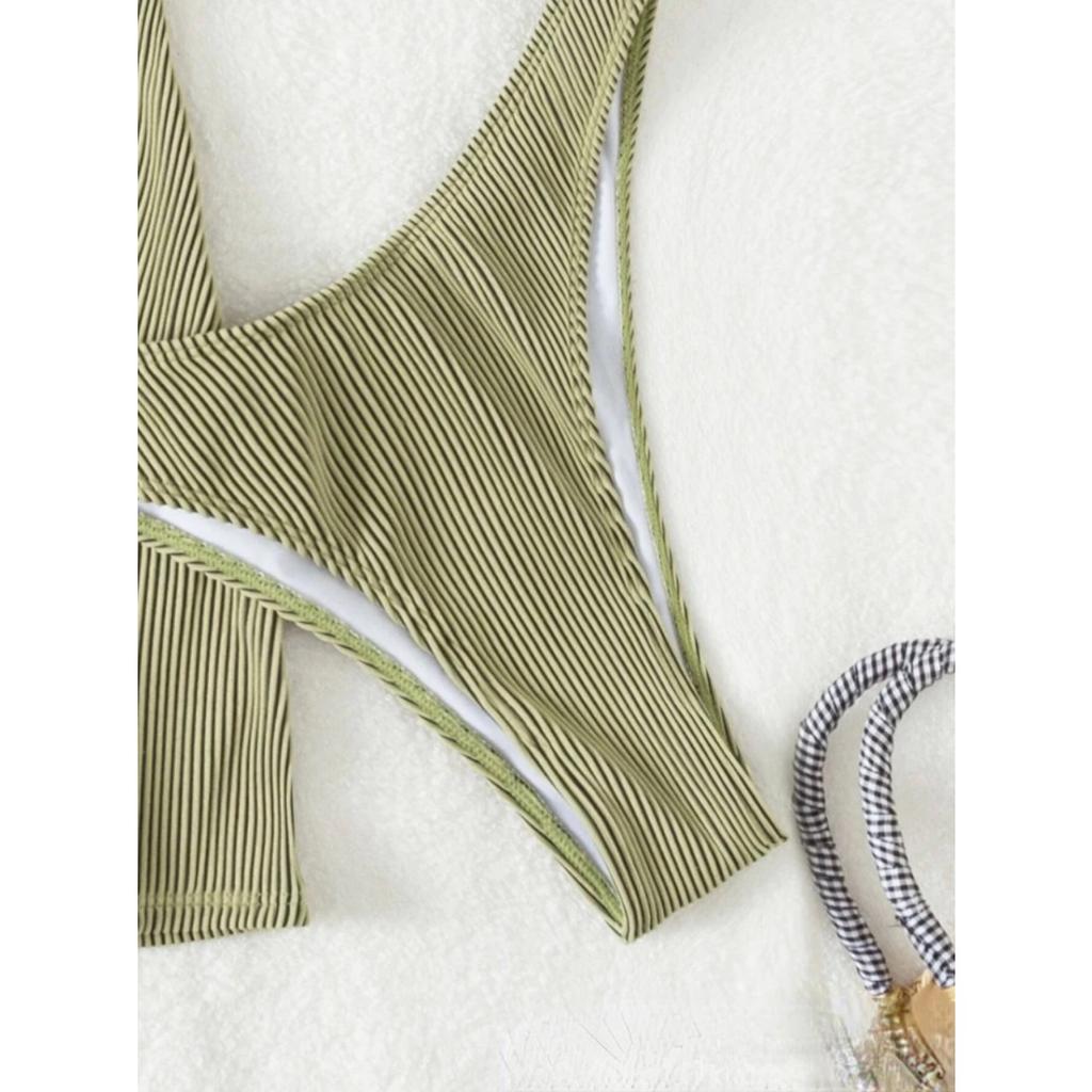 С юбкой в рубчик, бикини, женский купальник, женский купальник, комплект из трех частей, купальный костюм для плавания