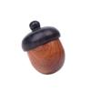 1Pc Mini Pill Case Solid Wood Bottle Holder Sandalwood Rescue Container Storage Box Pill Case Container Pill Box Key Chain