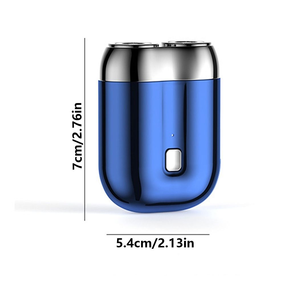 Double Head Electric Shaver Type-C Charging Men's Beard Trimmer Face Hair Remover Tool Travel Use