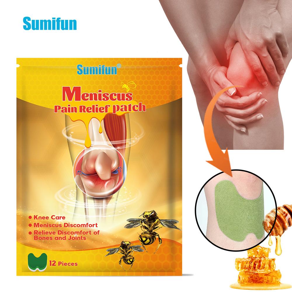 12 шт./пакет пластырь для снятия боли в колене, пластырь для снятия боли и отечности суставов, китайские травяные медицинские наклейки для мышц и суставов