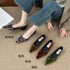 Retro Pointed French Single Shoes Women's Spring 2025 Temperament Flat Bottom with Skirt Shoes One Pedal Lazy Shoes