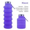 1Pc Collapsible Water Bottle Reuseable Silicone Foldable Bottles Outdoor Portable Drinking Bottle