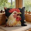 D Scream Animals Retro Cushion Cover Silky Short Plush Invisible Zipper Dustproof Sofa Pillow Case For Home Decor