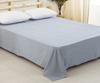 Простыня king size (250x290см), простыня, верхняя простыня из органического хлопка, 100% стираный хлопок, однотонный светло-голубой