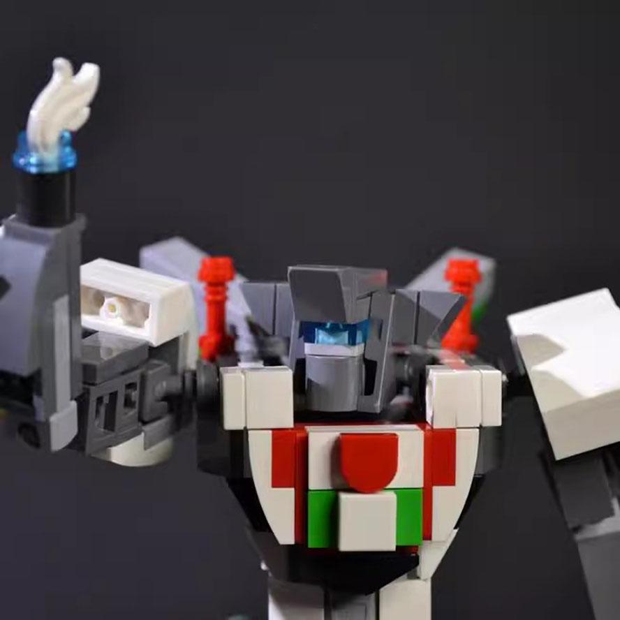 MOC Double Knife Robot 271PCS Electronic Drawing Splicing Block Model Toy