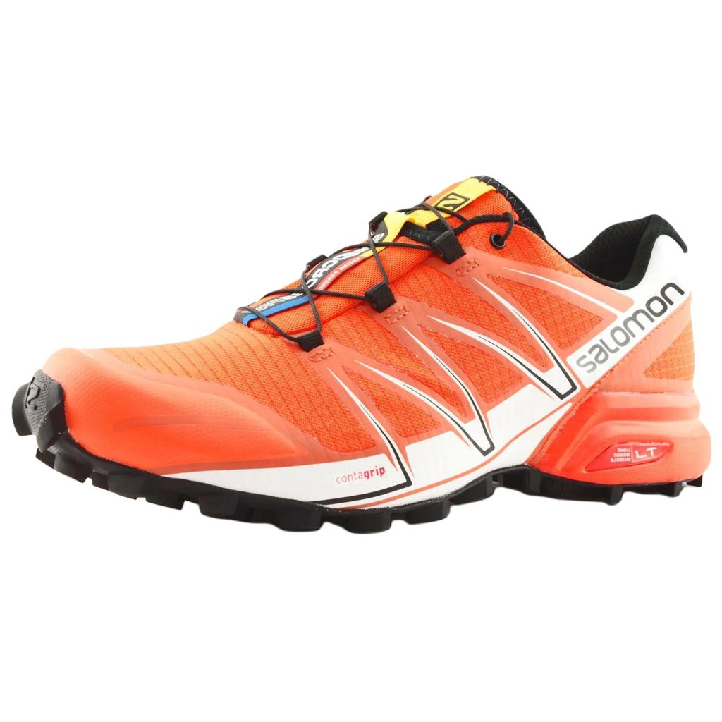 SALOMON Speedcross Pro Comfortable Durable Low-Top Running Shoes Men Sneaker Orange White L37832700
