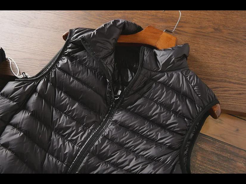 Men's Portable Clothing: Cut-Label Cotton Vest, Casual Warm Jacket