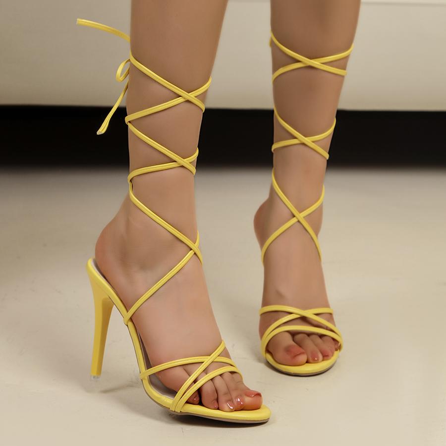 Fashion New Summer Elegant Strap Solid Color Square Toe High Heels Open Toe Fashion Sexy Banquet Women's Shoes pumps women shoes