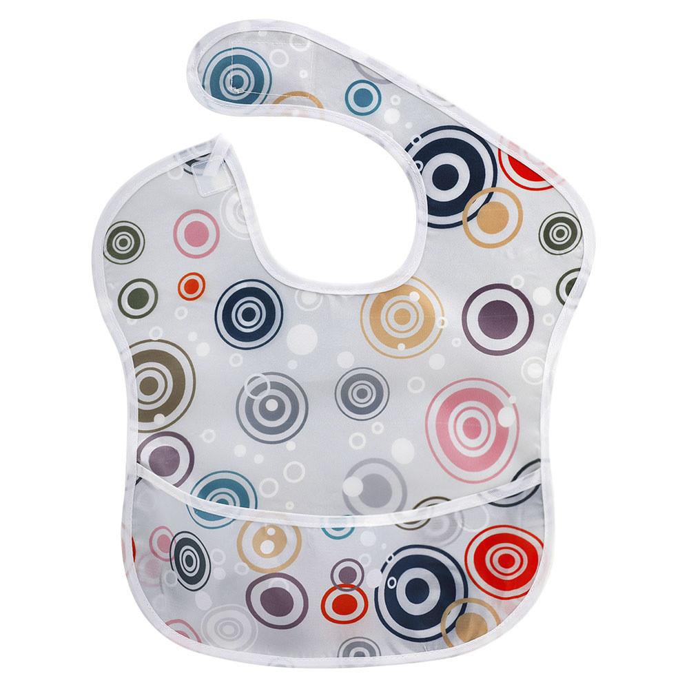 Новорожденный Младенец Мальчики Девочки Мультяшный Красочный Водонепроницаемый Слюнявчик для Кормления
