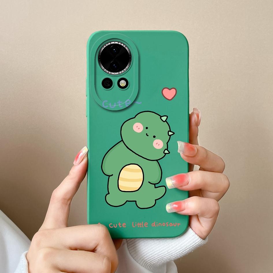 Cover For Huawei Nova 12 Ultra 12i Phone Case Popular Bear Dinosaur Silicone Soft Shockproof Bumper For Huawei Nova 12 Pro Funda