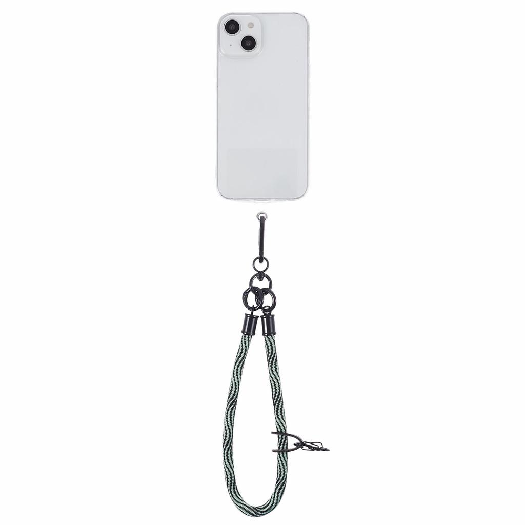 8mm 30cm S-Texture Hand Wrist Strap Short Lanyard Strap with Patch for Mobile Phone Keys Camera