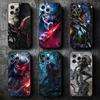Мягкий чехол для телефона A-Alien Vs P-Predator для iPhone 16 16E 17 Air 15 Pro Max 14 Plus 13 Mini 11 12 7 Черная задняя крышка