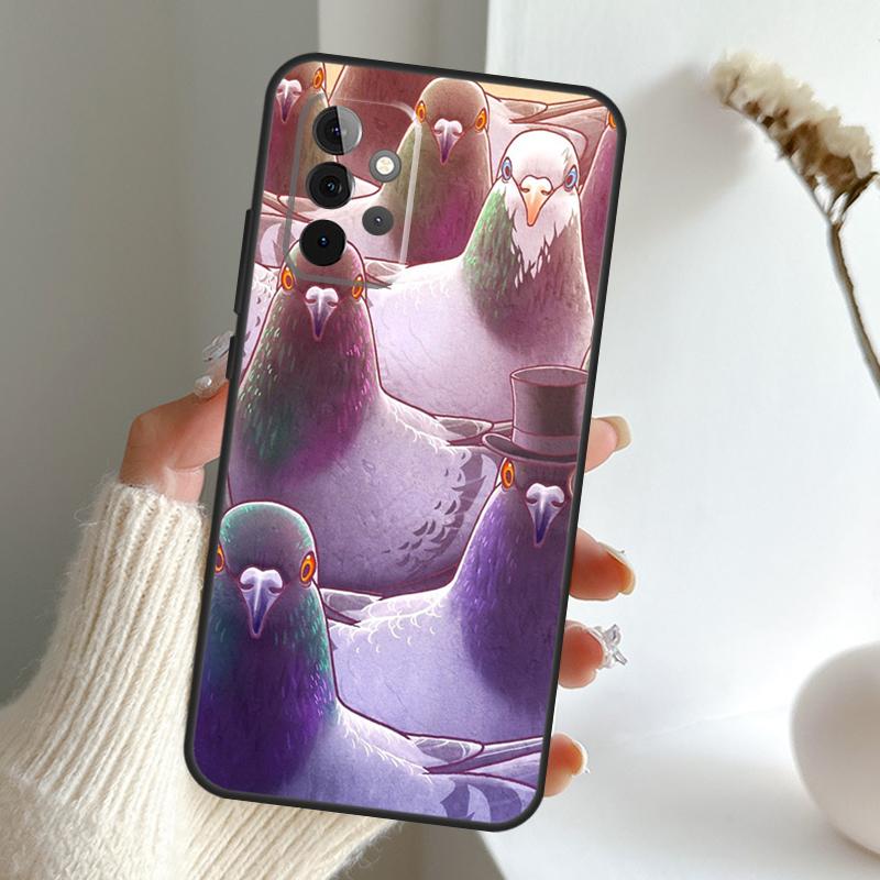 Чехол Голуби для Samsung Galaxy A55 A15 A35 A56 A06 A16 A26 A36 A32 A52 A13 A33 A53 A14 A34 A54 A17