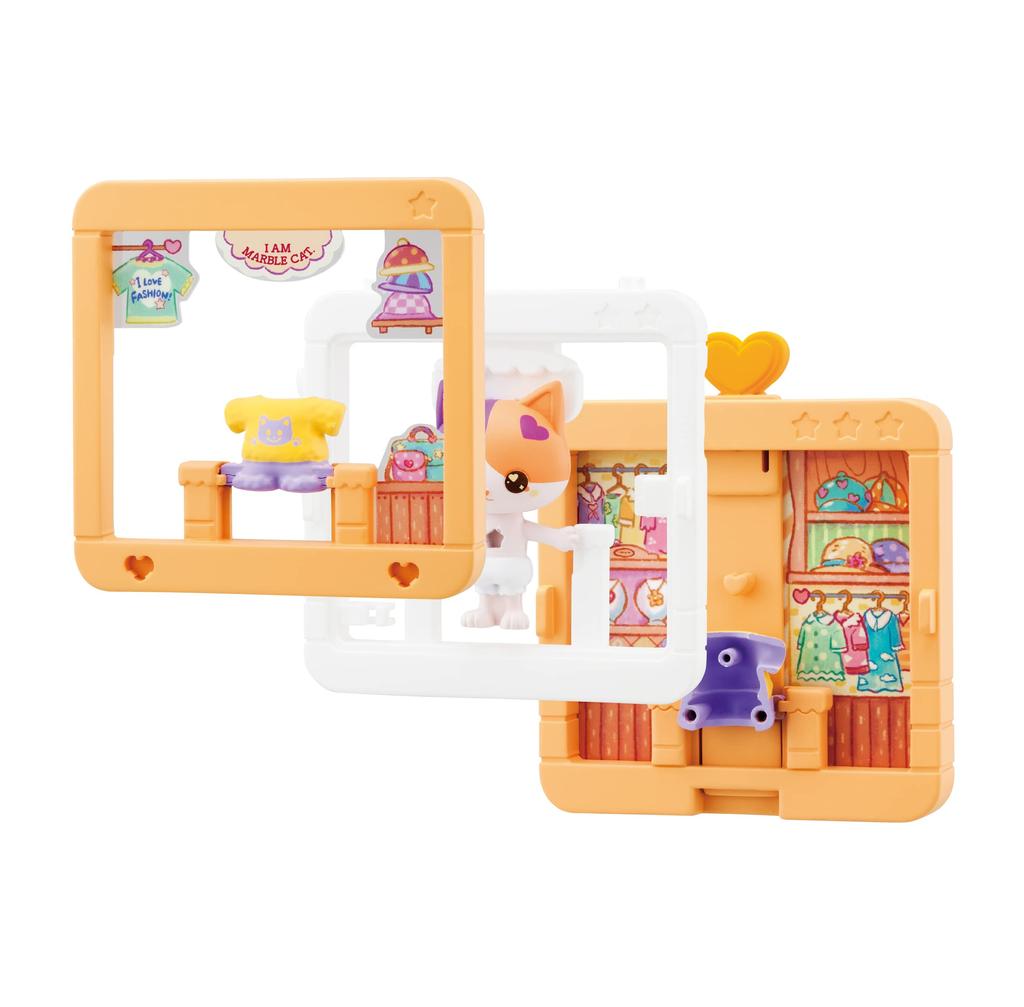 MegaHouse Snap Friends Marble Cat Clothing Store [Japan Toy Awards 2023 Action Toy Category Excellence Award] Ages 5 and up
