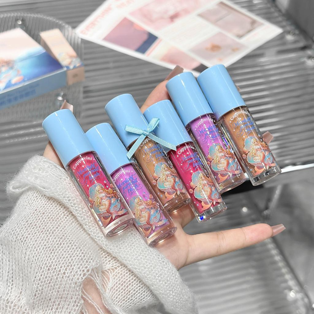 CAPPUVINI Vitality Монохромные жидкие румяна Увлажняющие Водянистые Легкие Жидкие Расширяющий Цвет Макияж Румяна