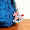 Keychain Imitation Leather Shaking Horse Design Key Chain Pendant Lightweight Key Holder