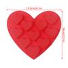 10-гнездная силиконовая форма в форме сердца, сделай сам ко Дню святого Валентина, форма для шоколадных конфет, помадки, желе, пудинга, десерта, выпечки
