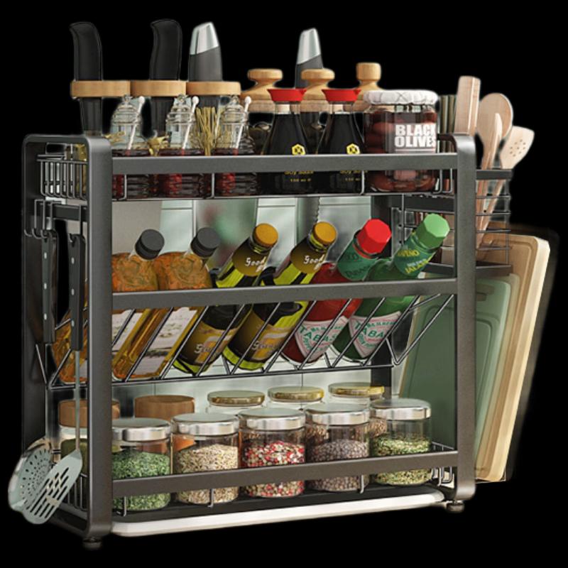 Wo Ding Stainless Steel 3-Tier Kitchen Storage Rack
