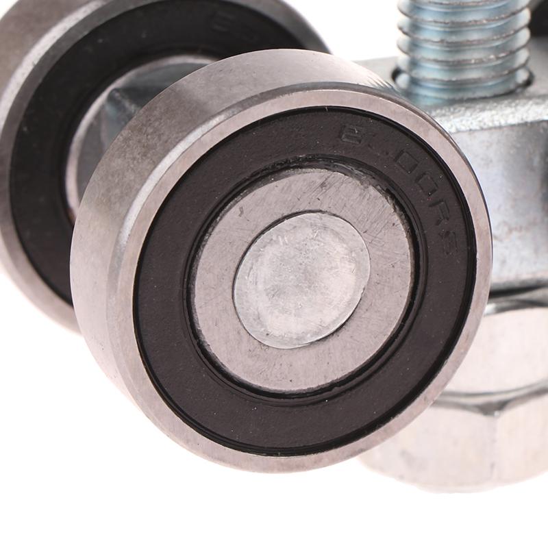 1 шт. стальной подшипниковый шкив, подвесное колесо, детали, ролики для амбарных дверей, 4-колесная тележка, сборка, ролик, подвесное скользящее колесо для дорожки