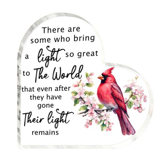 Акриловый орнамент в форме сердца Love Heart, прозрачный акриловый блок, отдельно стоящий настольный Love