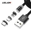 USLION Magnetic Micro USB Cable For iPhone Type-c Charging Charge Magnet Charger USB Type C Cables