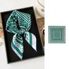 Polka Dot Simple Printing Square Scarf Simulation Silk Thin Silk Scarf Women'S Scarf
