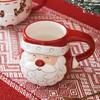 Керамическая кофейная чашка Санта Клаус Лось Чайная кружка Завтрак Овсянка