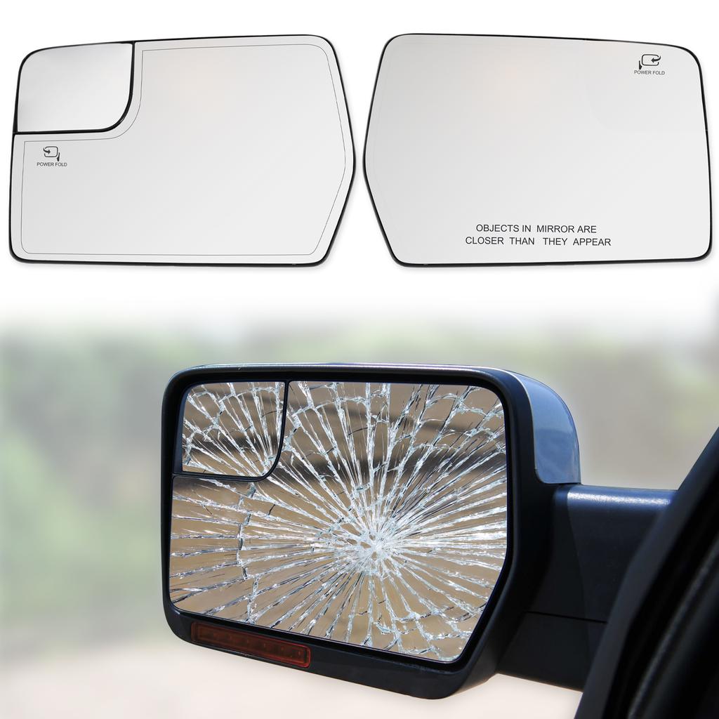 Door Rearview Mirror Lens Heated Rearview Mirror Glass For Ford F150 2011-2014 4L3Z-17K707-DB 4L3Z-17K707-DA BL3Z-17K707-E